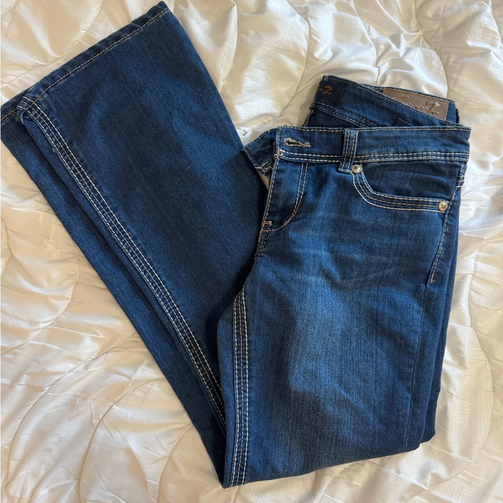 Seven7 Women's Straight Leg Jeans in Rich Indigo